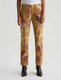 Mari Sand Wave Art Project Mid-Rise Slim Straight WOMENS BOTTOMS Photo 3