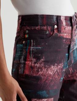 Rian Night Driving Coral Art Project High-Rise Straight WOMENS BOTTOMS Photo 4
