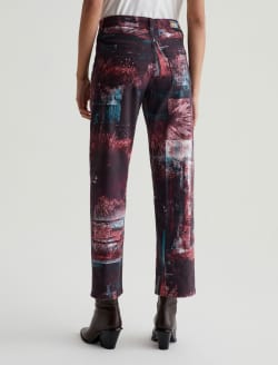Rian Night Driving Coral Art Project High-Rise Straight WOMENS BOTTOMS Photo 8