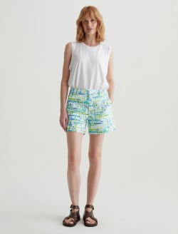 Caden Short Water Drops Green Art Project Tailored Trouser Short WOMENS BOTTOMS Photo 2