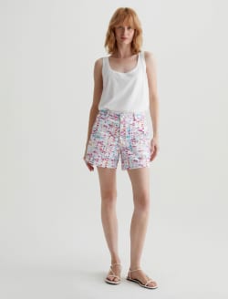 Caden Short Water Drops Pink Art Project Tailored Trouser Short WOMENS BOTTOMS Photo 2