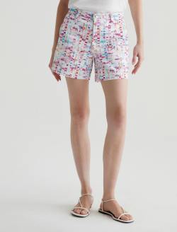 Caden Short Water Drops Pink Art Project Tailored Trouser Short WOMENS BOTTOMS Photo 3