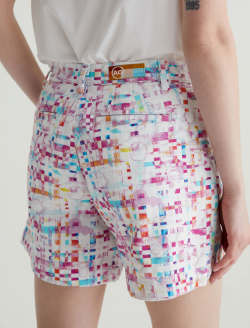 Caden Short Water Drops Pink Art Project Tailored Trouser Short WOMENS BOTTOMS Photo 8
