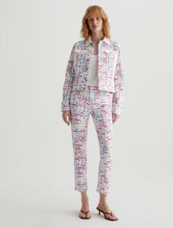 Robyn Jacket Water Drops Pink Art Project Slim Jacket WOMENS TOPS Photo 5