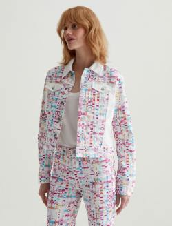 Robyn Jacket Water Drops Pink Art Project Slim Jacket WOMENS TOPS Photo 7