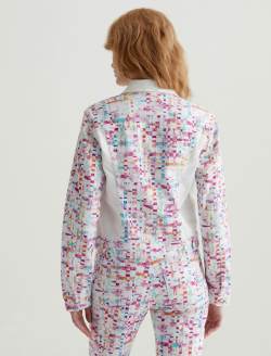 Robyn Jacket Water Drops Pink Art Project Slim Jacket WOMENS TOPS Photo 8