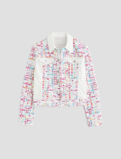 Robyn Jacket Water Drops Pink Art Project Slim Jacket WOMENS TOPS Photo 1