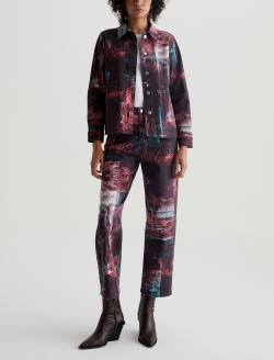 Chiro Jacket Night Driving Coral Art Project Shirt Jacket WOMENS TOPS Photo 5
