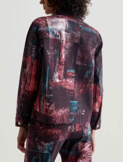 Chiro Jacket Night Driving Coral Art Project Shirt Jacket WOMENS TOPS Photo 8