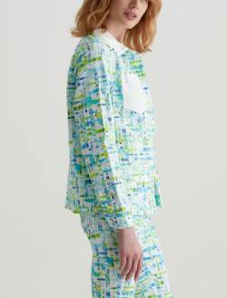 Chiro Shirt Jacket Water Drops Green Boxy Fit WOMENS TOPS Photo 5