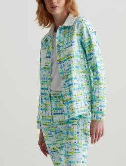 Chiro Shirt Jacket Water Drops Green Boxy Fit WOMENS TOPS Photo 7