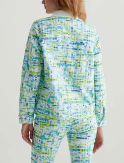 Chiro Shirt Jacket Water Drops Green Boxy Fit WOMENS TOPS Photo 8