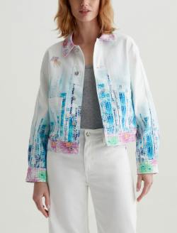 Genni Jacket Cityview Art Project Cropped Utility Jacket WOMENS TOPS Photo 2
