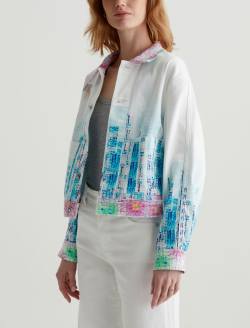 Genni Jacket Cityview Art Project Cropped Utility Jacket WOMENS TOPS Photo 7