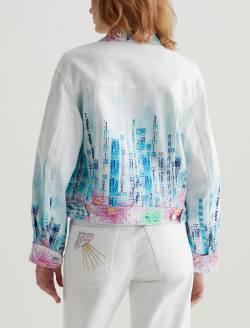 Genni Jacket Cityview Art Project Cropped Utility Jacket WOMENS TOPS Photo 8