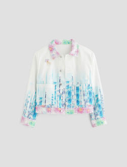 Genni Jacket Cityview Art Project Cropped Utility Jacket WOMENS TOPS Photo 1