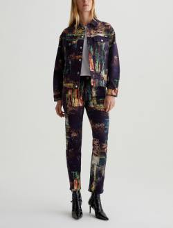 Haylee Jacket Night Driving Olive Art Project Oversized Trucker Jacket WOMENS TOPS Photo 4