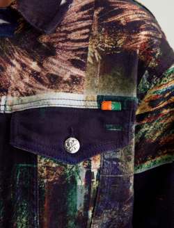 Haylee Jacket Night Driving Olive Art Project Oversized Trucker Jacket WOMENS TOPS Photo 6