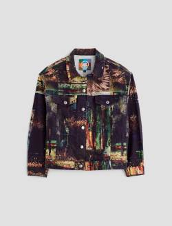 Haylee Jacket Night Driving Olive Art Project Oversized Trucker Jacket WOMENS TOPS Photo 1