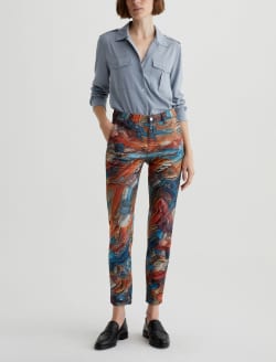 Caden Knife Painting Red Art Project Tailored Trouser WOMENS BOTTOMS Photo 2