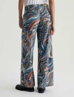 Caden Wide Leg Bubble Wave Art Project Tailored Trouser WOMENS BOTTOMS Photo 8