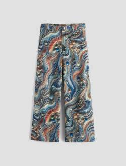 Caden Wide Leg Bubble Wave Art Project Tailored Trouser WOMENS BOTTOMS Photo 1