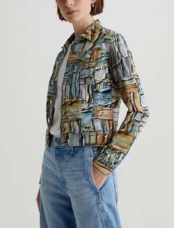 Robyn Jacket Layer Cake Art Project Slim Jacket WOMENS TOPS Photo 7