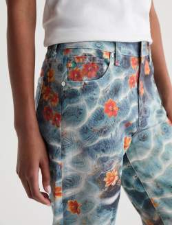 Mari Jean Water Flower Mid-Rise Slim Straight WOMENS BOTTOMS Photo 4
