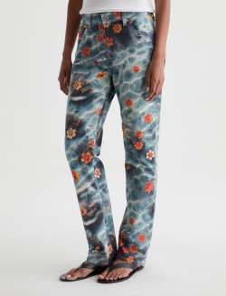 Mari Jean Water Flower Mid-Rise Slim Straight WOMENS BOTTOMS Photo 6