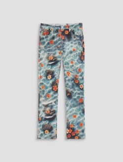 Mari Jean Water Flower Mid-Rise Slim Straight WOMENS BOTTOMS Photo 1