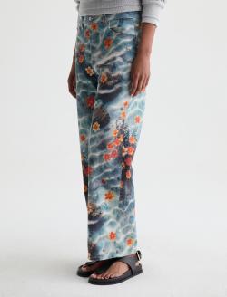 Saige Wide Leg Crop Jean Water Flower Mid-rise Fit WOMENS BOTTOMS Photo 6