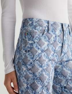 Saige Wide Leg Crop Diamond Fray Big Light Art Project Mid-Rise Wide Leg WOMENS BOTTOMS Photo 4