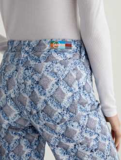 Saige Wide Leg Crop Diamond Fray Big Light Art Project Mid-Rise Wide Leg WOMENS BOTTOMS Photo 7