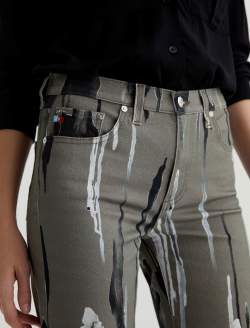 Brinley Sumi-E Art Project Mid-Rise Straight WOMENS BOTTOMS Photo 4
