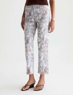 Brinley Crop Jean Pink Moon Mid-rise Straight WOMENS BOTTOMS Photo 6