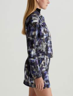 Robyn Jacket Purple Road Art Project Slim Jacket WOMENS TOPS Photo 4