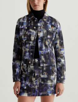Robyn Jacket Purple Road Art Project Slim Jacket WOMENS TOPS Photo 5