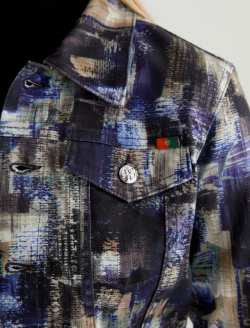 Robyn Jacket Purple Road Art Project Slim Jacket WOMENS TOPS Photo 6