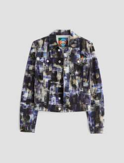 Robyn Jacket Purple Road Art Project Slim Jacket WOMENS TOPS Photo 1