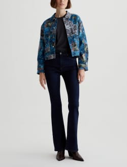 Genni Jacket Ice Flowers Art Project Cropped Utility Jacket WOMENS TOPS Photo 5