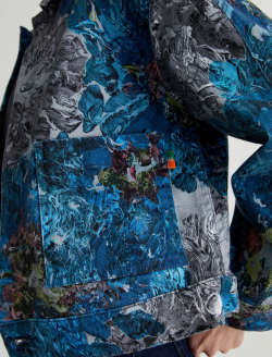 Genni Jacket Ice Flowers Art Project Cropped Utility Jacket WOMENS TOPS Photo 6