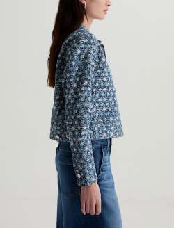 Jo Jacket Stars On Denim Cropped Utility WOMENS TOPS Photo 4