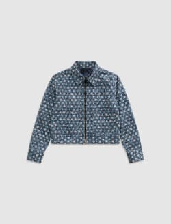 Jo Jacket Stars On Denim Cropped Utility WOMENS TOPS Photo 1