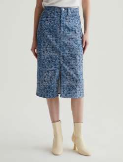 Tefi Skirt Crash Light Art Project High-Waisted Midi Skirt WOMENS BOTTOMS Photo 3