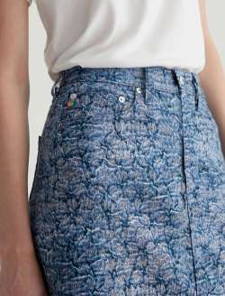 Tefi Skirt Crash Light Art Project High-Waisted Midi Skirt WOMENS BOTTOMS Photo 4