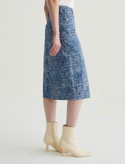 Tefi Skirt Crash Light Art Project High-Waisted Midi Skirt WOMENS BOTTOMS Photo 5