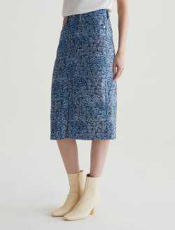 Tefi Skirt Crash Light Art Project High-Waisted Midi Skirt WOMENS BOTTOMS Photo 6
