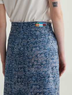 Tefi Skirt Crash Light Art Project High-Waisted Midi Skirt WOMENS BOTTOMS Photo 7