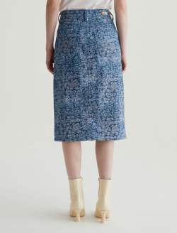 Tefi Skirt Crash Light Art Project High-Waisted Midi Skirt WOMENS BOTTOMS Photo 8