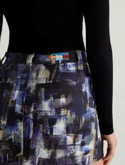 Jae Skirt Purple Road Art Project Utility Mini Skirt WOMENS BOTTOMS Photo 7